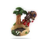 Rasta Aschenbecher Rasta Man mit Palmen und Joint Ashtray