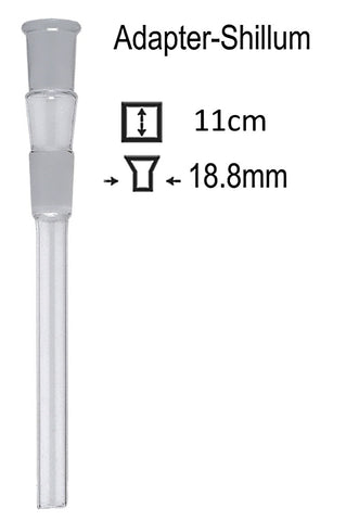Adapter-Shillum 11cm, Steckchillum 18.8>18.8 Kupplung