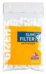 Gizeh Drehfilter Kohle Slim 6mm, 1 Beutel á 120 Filter