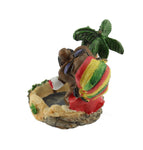Rasta Aschenbecher Rasta Man mit Palmen und Joint Ashtray
