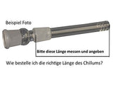 Adapter-Shillum 19cm, Steckchillum 18.8>18.8 Kupplung