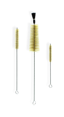 3 teiliges Bürsten Set für Chillum Bong Glasbong Glaskopf 18,8 und 14,5