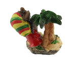 Rasta Aschenbecher Rasta Man mit Palmen und Joint Ashtray
