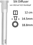 18,8er 12cm Slit Diffuser Adapter Chillum