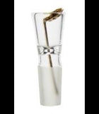 Glas Kopf 14,5mm Schliff, mit 3 Siebe Glaskopf