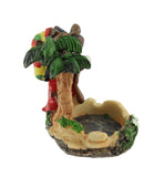 Rasta Aschenbecher Rasta Man mit Palmen und Joint Ashtray
