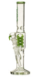Treibel Glas Bong mit Perkolator H:35cm - Ø:50x40mm