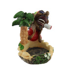 Rasta Aschenbecher Rasta Man mit Palmen und Joint Ashtray