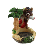 Rasta Aschenbecher Rasta Man mit Palmen und Joint Ashtray