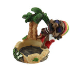 Rasta Aschenbecher Rasta Man mit Palmen und Joint Ashtray