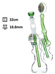 Glas Bong "Bubbler" Base H:32cm Stecksystem 18,8 mm