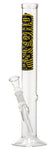 14,5er Psycho Glasbong Ø: 40 mm H: 35 cm Wasserpfeife mit Kickloch Bong Pfeife