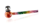 Glaspfeife Pfeife bunt motiv pop art tar catching dry pipe sieb metallkopf crackpfeife American Pipe Rainbow Colour Changing Pipes Spoon Bubbler Sherlock crystal