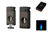 WinJet Feuerzeug in schwarz und anthrazit mit V-Cutter 310045 310046