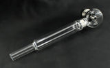 Glaspfeife mit Aktivkohlefilter und Alu Steckkopf