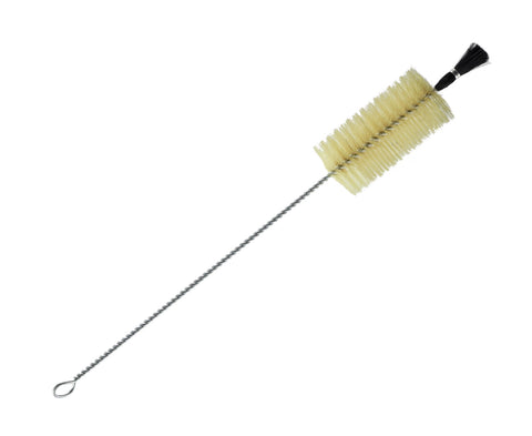 Rostfreie Bürste mit Pinsel für Shisha Glasbong etc. Länge ca. 46 cm Ø 55mm