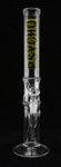14,5er Psycho Glasbong Ø: 40 mm H: 35 cm Wasserpfeife mit Kickloch Bong Pfeife