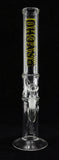 14,5er Psycho Glasbong Ø: 40 mm H: 35 cm Wasserpfeife mit Kickloch Bong Pfeife