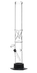 Glas Bong Plain mit Acrylfuß H:40cm - Ø:45mm