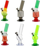 Mini Acrylbong im Set mit Kleiner Pfeife und Messing Siebe (Wundertüte)