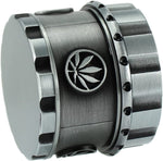 Grinder aus Metall mit Hanfblatt von bongrauch