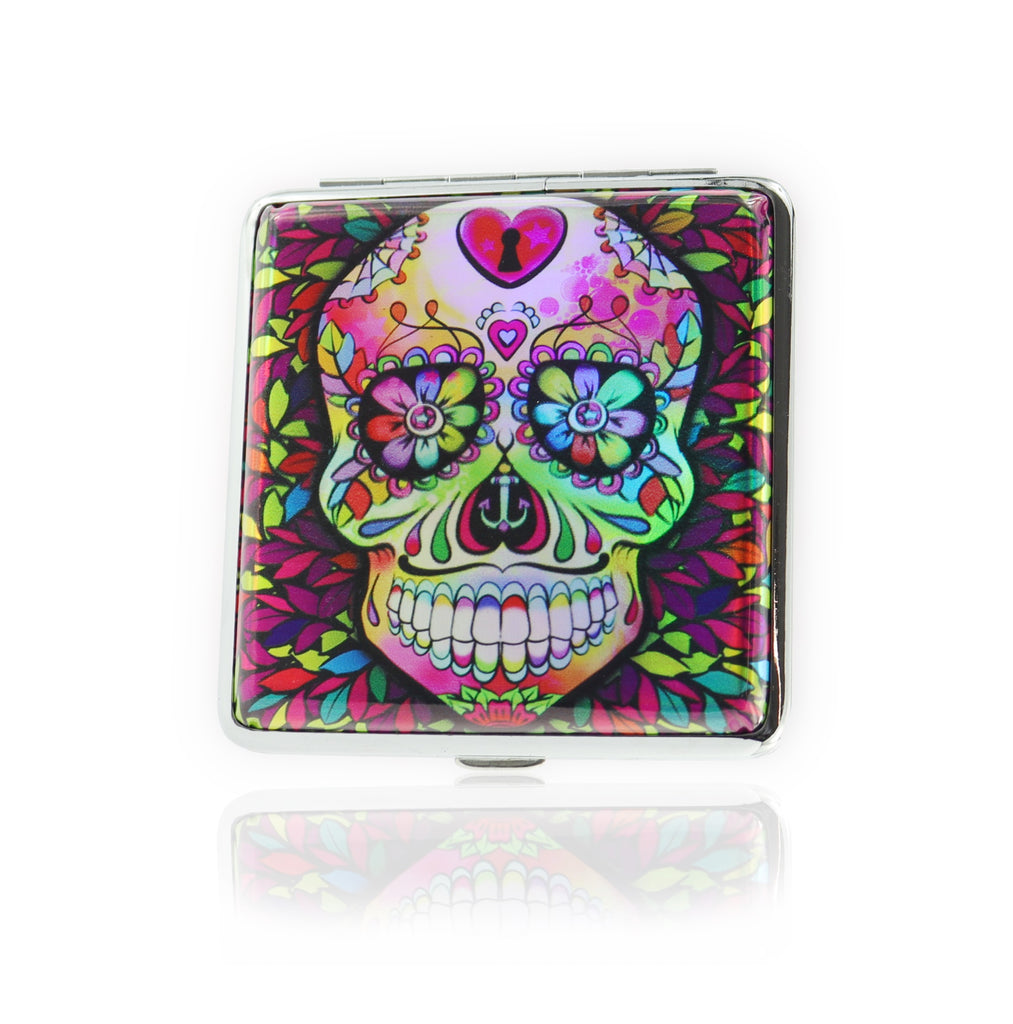 Zigarettenetui Skull Totenkopf Hologramm – bongrauch