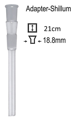 Adapter-Shillum 21cm, Steckchillum 18.8>18.8 Kupplung