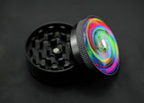 Hypnotize CNC Grinder aus Aluminium schwarz bunt 3 tlg. Ø 50 mm