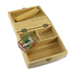 Holzkiste bunt mit Hanfblatt von Super Heroes Storage Box für Selberdreher
