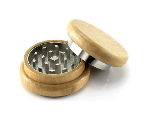 Headshop Holz Grinder (Kräutermühle) Ø 50 mm Diamantzahn-Mahlwerk, Grasmühle